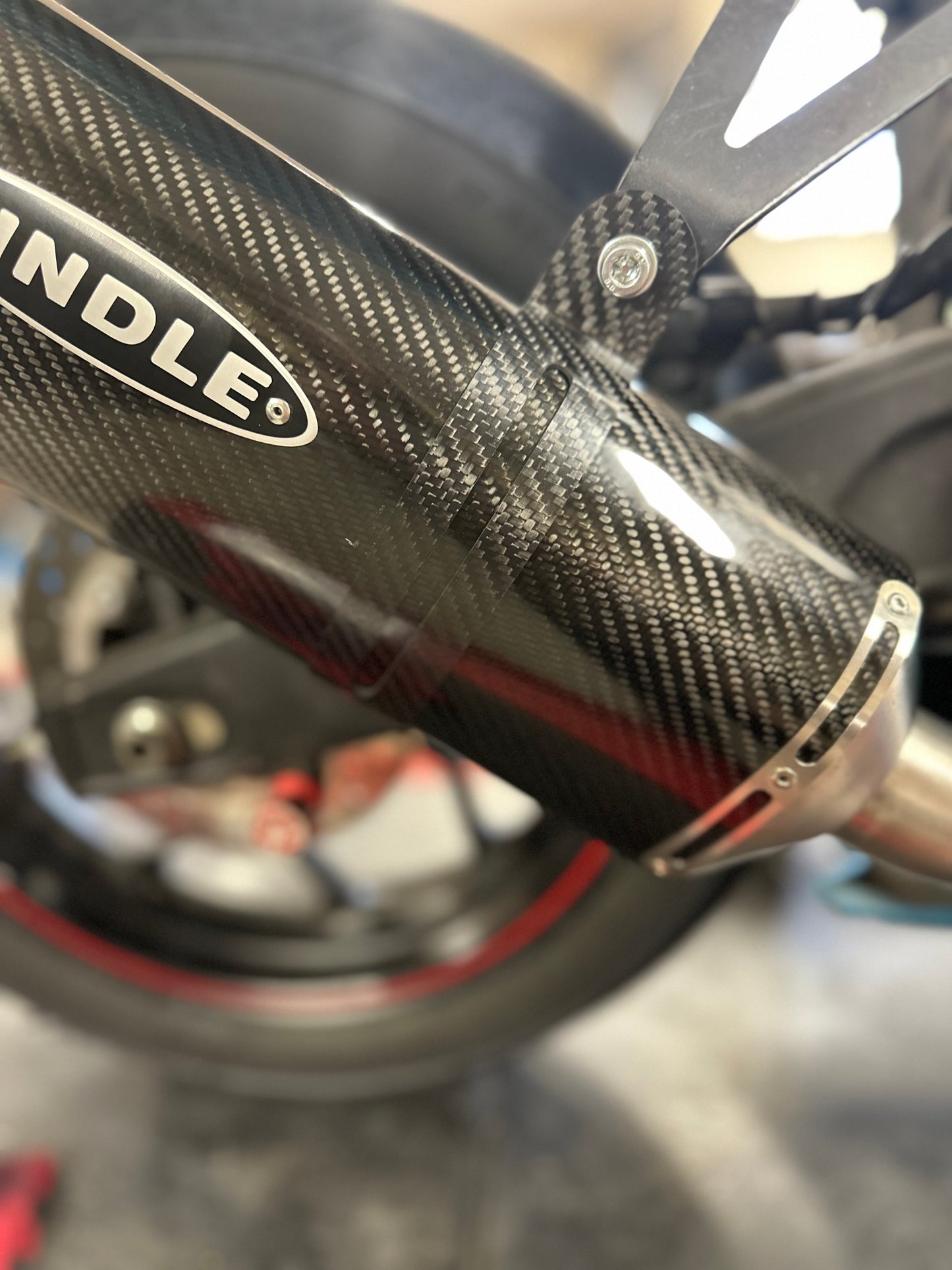 REPLACEMENT EVOLUTION MUFFLER STRAP - CARBON FIBER