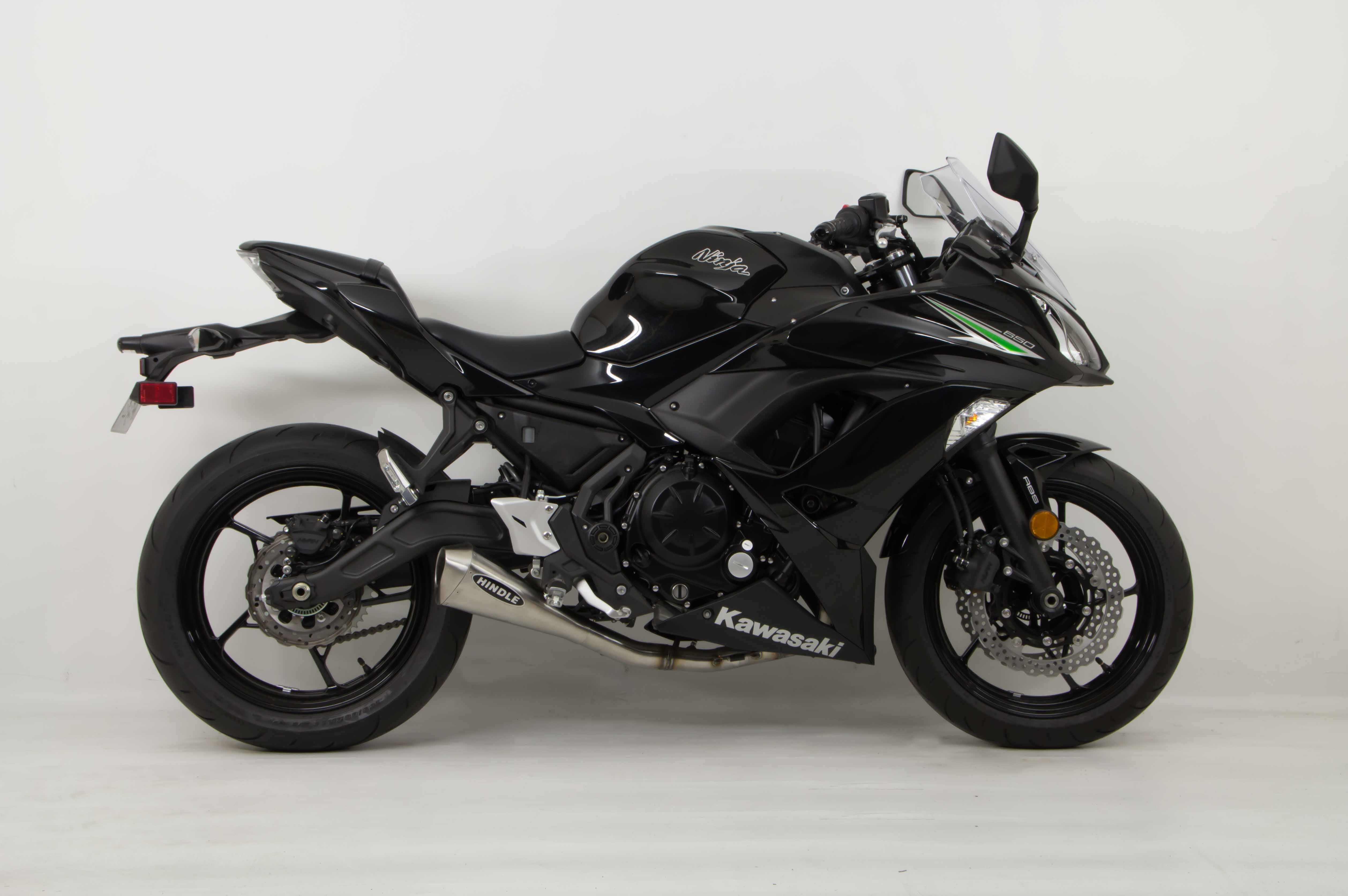 Hindle Performance: Kawasaki 2017 Ninja650 Evo Megaphone Front