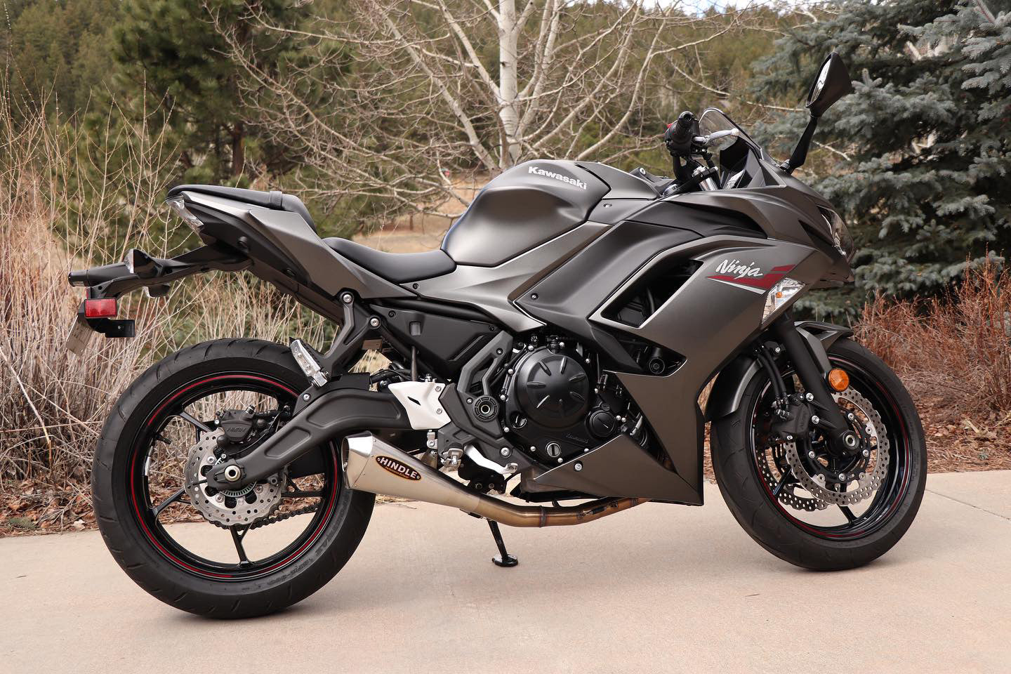Hindle Performance: Kawasaki 2017 Ninja650 Evo Megaphone Front