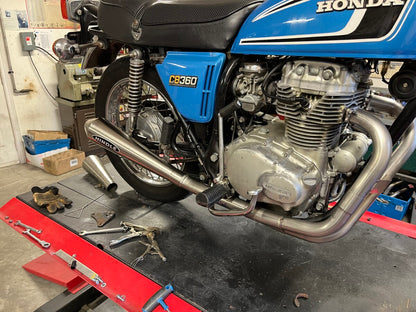 1974-1976 HONDA CB360 TT "SIDEWINDER" RRR/HINDLE VINTAGE EXHAUST