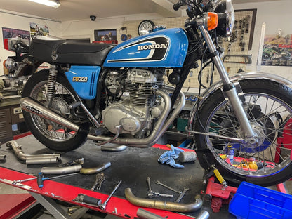 1974-1976 HONDA CB360 TT "SIDEWINDER" RRR/HINDLE VINTAGE EXHAUST
