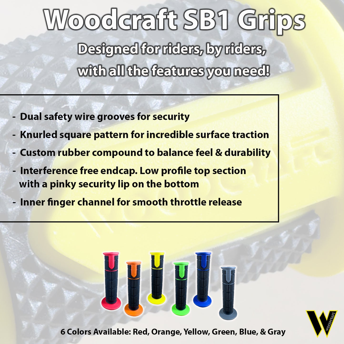 Woodcraft SB1 Motorcycle Grips