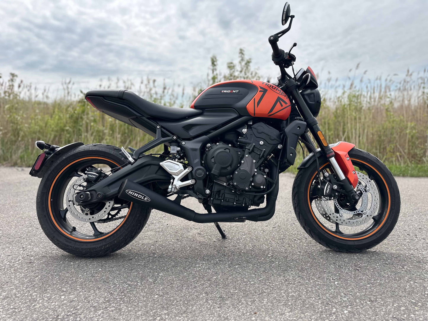 2021-2025 TRIUMPH TRIDENT 660 Stainless Classic Megaphone Full System