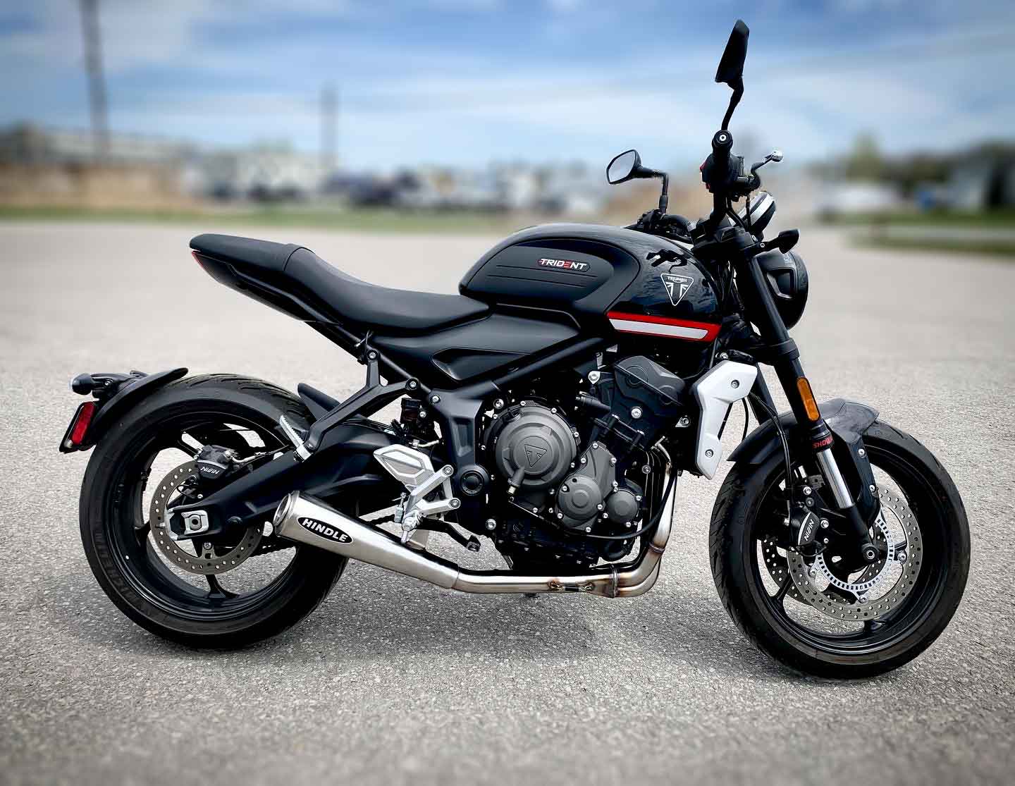 2021-2025 TRIUMPH TRIDENT 660 Stainless Classic Megaphone Full System