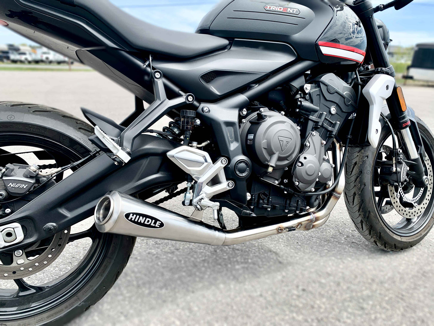 2021-2025 TRIUMPH TRIDENT 660 Stainless Classic Megaphone Full System