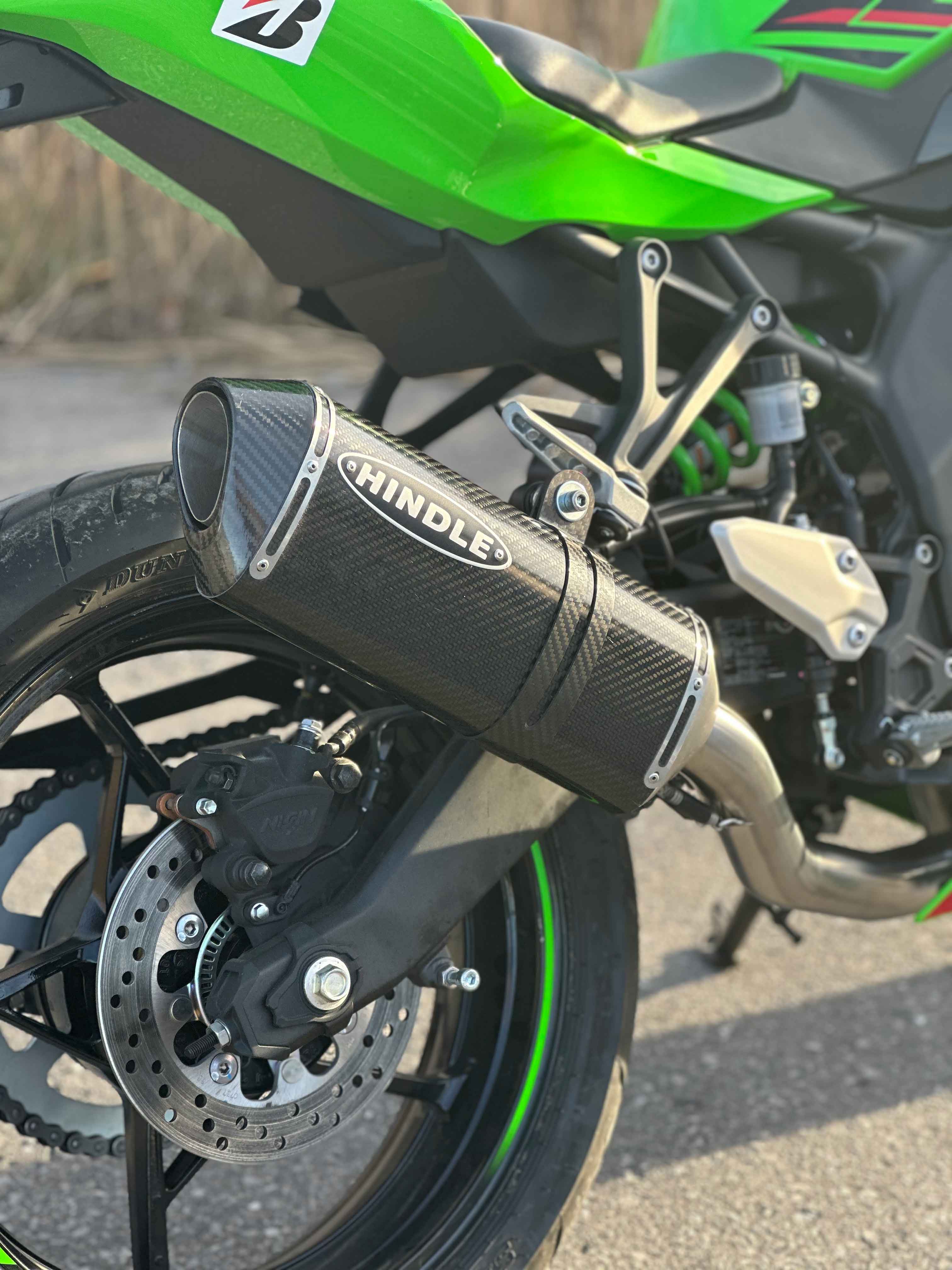 2023+ Kawasaki ZX-4R/RR Full Exhaust System | Hindle Evo Megaphone