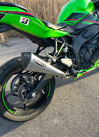 2023-2026 KAWASAKI ZX-4R/ZX-4RR Full Exhaust System  - Hindle Evolution Megaphone