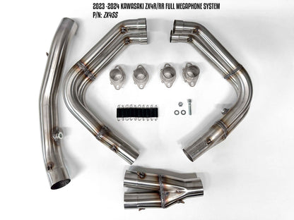 2023-2025 KAWASAKI ZX-4R/ZX-4RR Stainless Evo Megaphone Full System