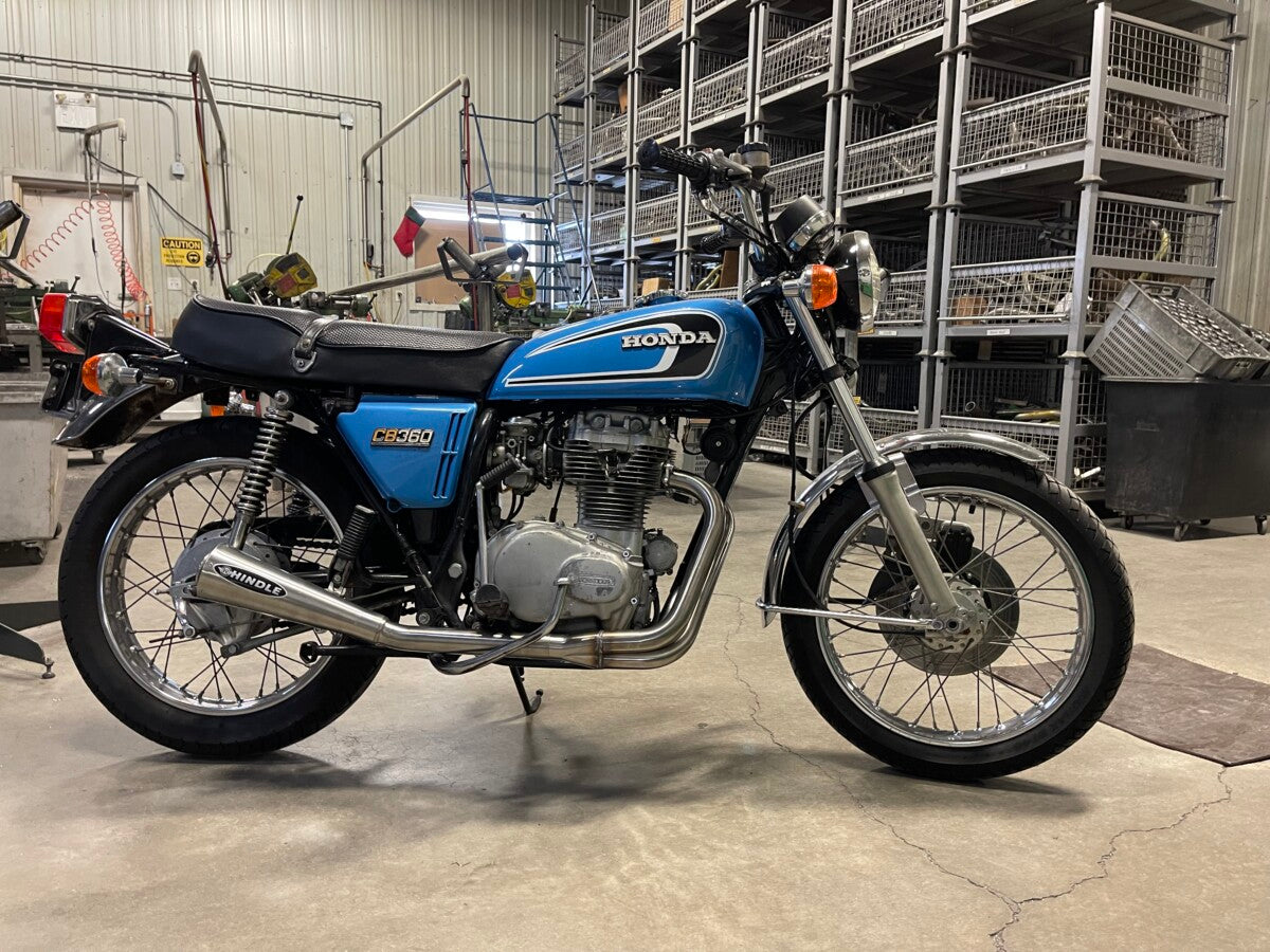 1974-1976 HONDA CB360 TT "SIDEWINDER" RRR/HINDLE VINTAGE EXHAUST
