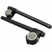 Woodcraft 3 Piece Split Clip-on Assembly 50MM with Extra Long Black Bars